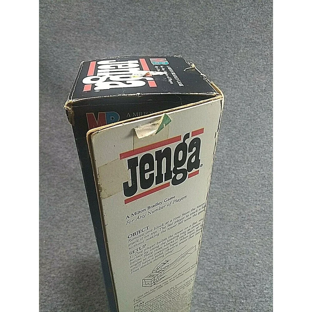 Vintage Milton Bradley 1986 Original Jenga Game Complete #4793